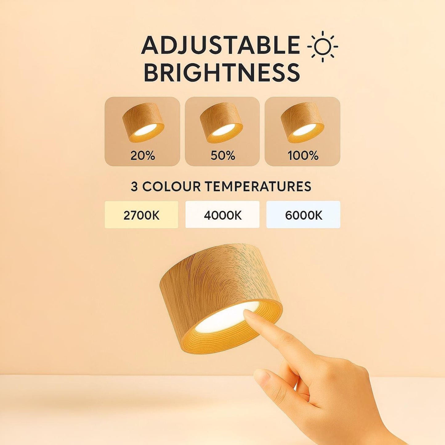 Infinity Lamp – No Drill, Just Stick, Click & Relax