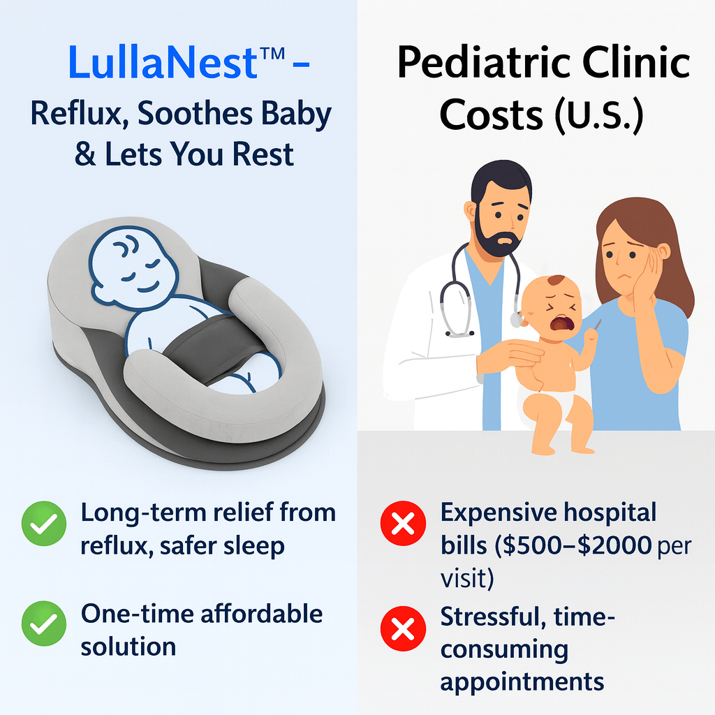 LullaNest™ - Reflux, Soothes Baby & Lets You Rest