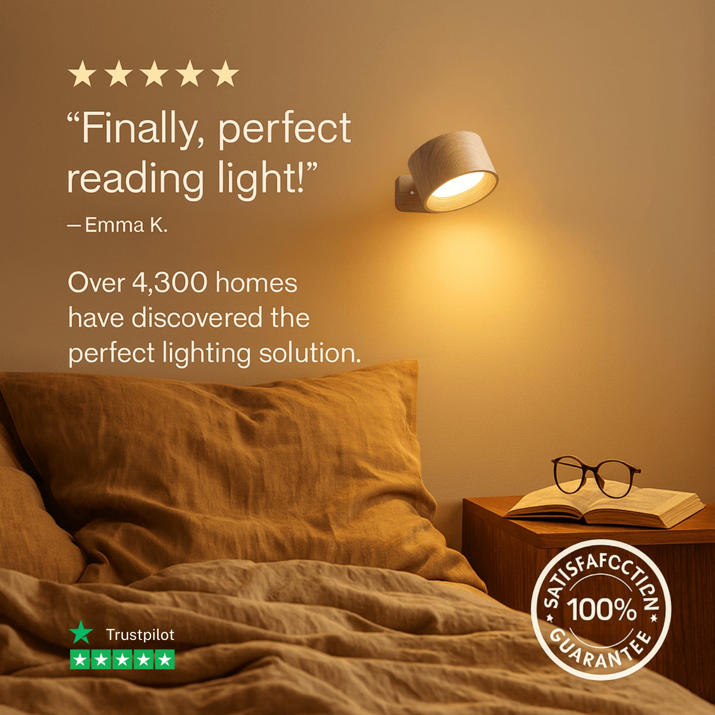 Infinity Lamp – No Drill, Just Stick, Click & Relax