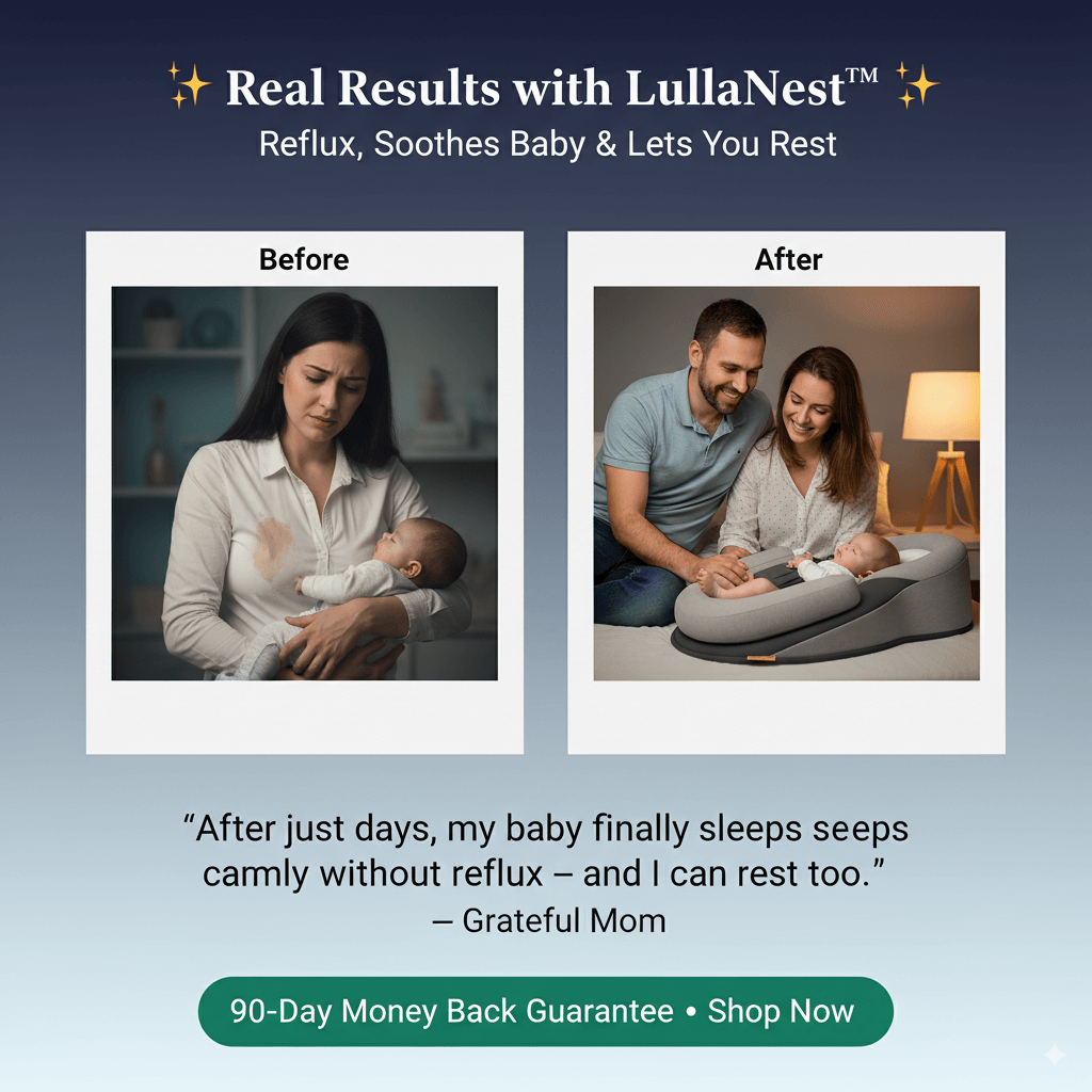 LullaNest™ - Reflux, Soothes Baby & Lets You Rest