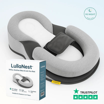 LullaNest™ - Reflux, Soothes Baby & Lets You Rest