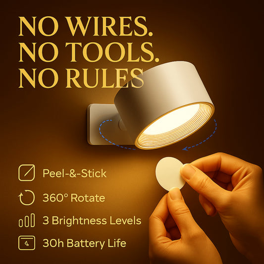 Infinity Wall Lamp – No Drill, Just Stick, Click & Relax